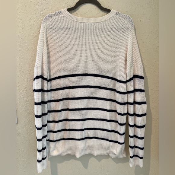 MADEWELL Thompson pocket pullover sweater in Nautical stripe | MEDIUM - Picture 3 of 11